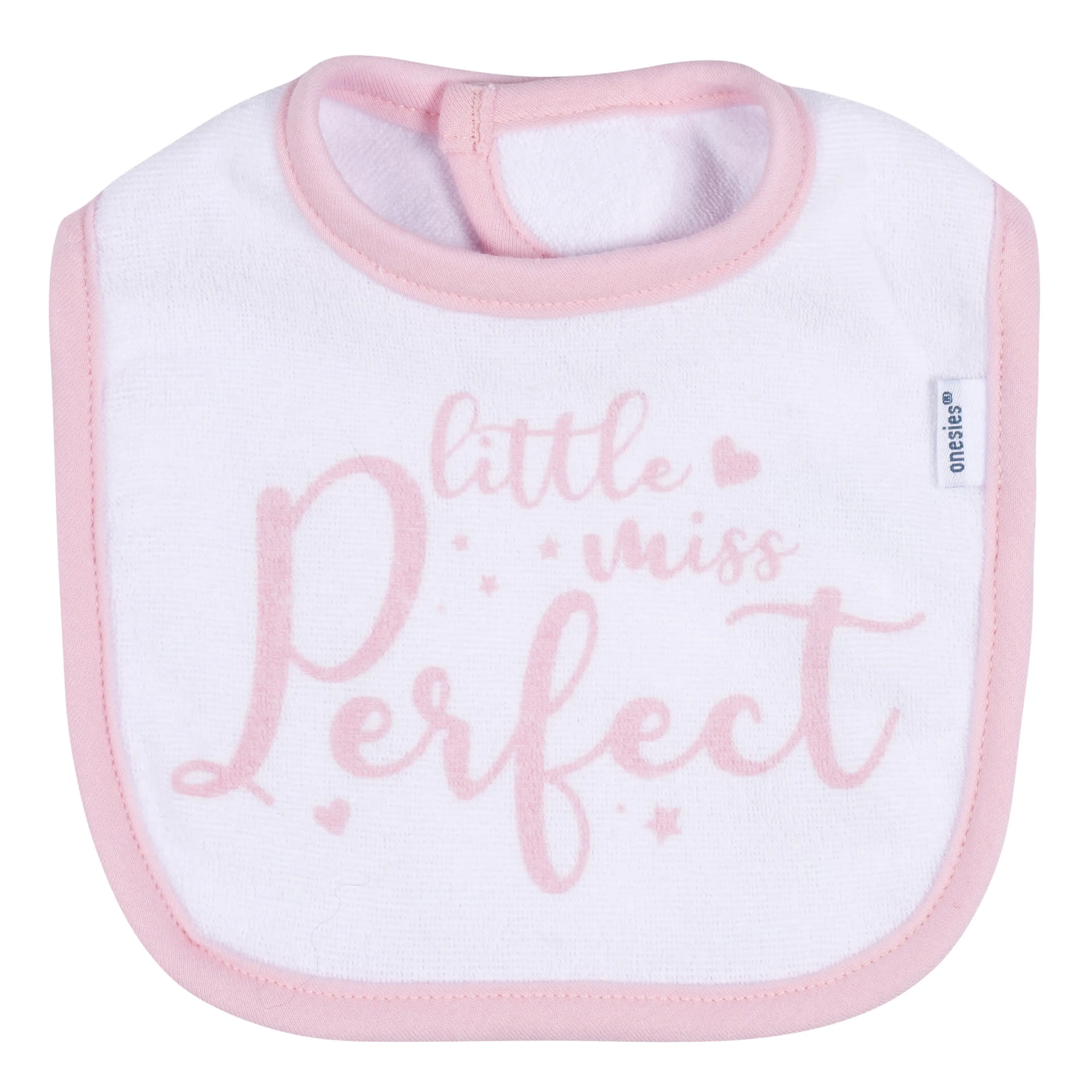 2-Pack Baby Girls Stars Dribbler Bibs