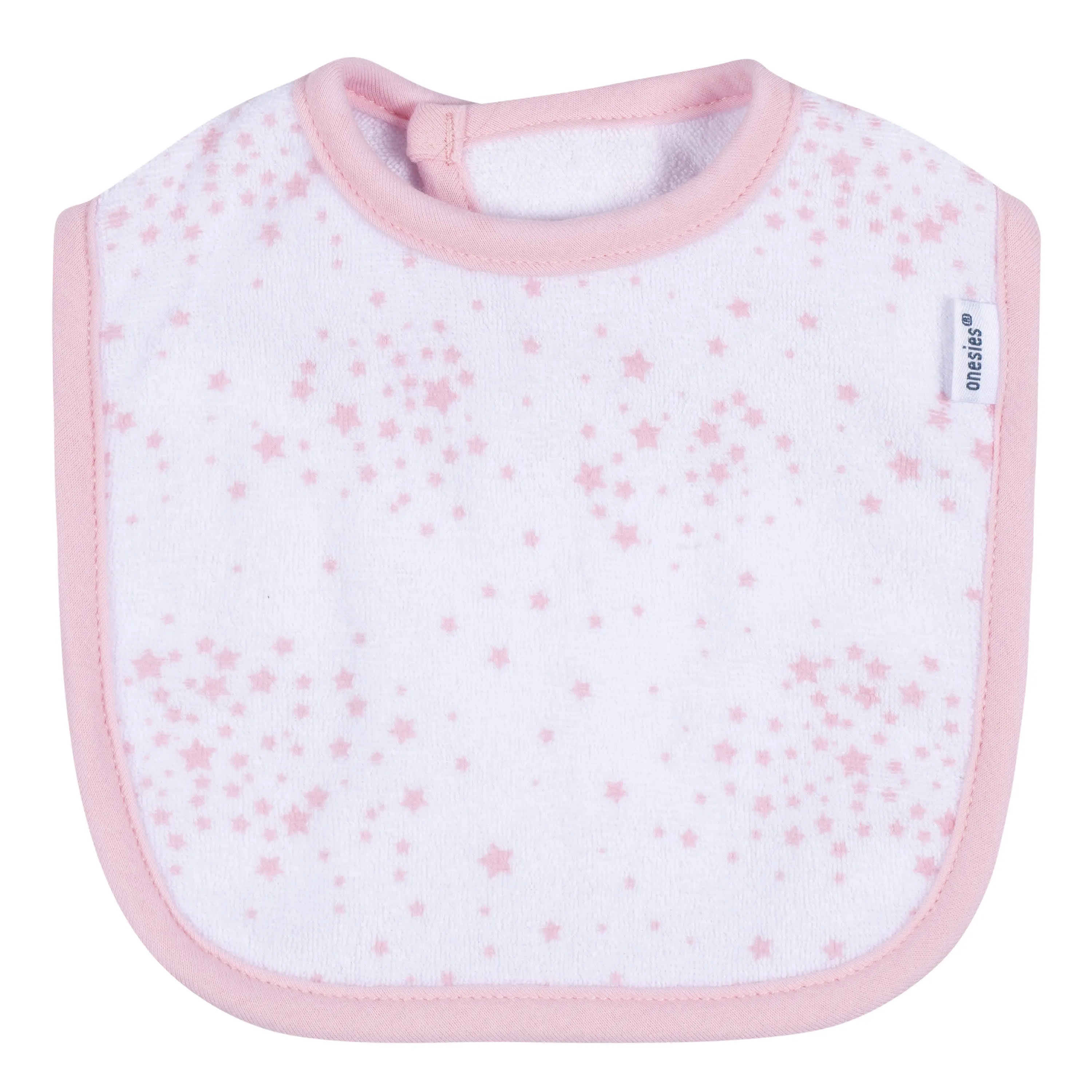 2-Pack Baby Girls Stars Dribbler Bibs