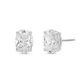 2ctw Oval Lab Diamond Studs (PAIR) - IGI Certified