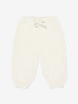 7AM Enfant Baby  Fuzzy Boxy Lounge Pants in Ivory