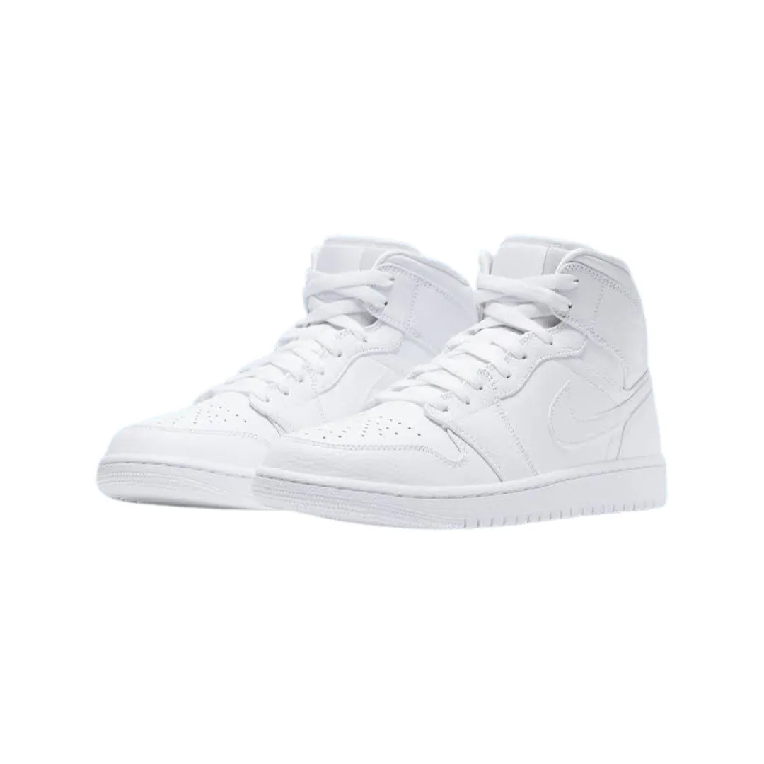 Air Jordan 1 Mid Triple White