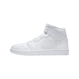 Air Jordan 1 Mid Triple White