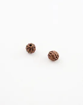 Copper Pineapple Bead, 7.5x7mm, (2pcs)