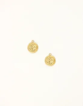 Happy Sun, 14x11mm, (2pcs)