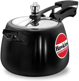 Hawkins CB40 Hard Anodised Pressure Cooker Contura Black 4 Liter