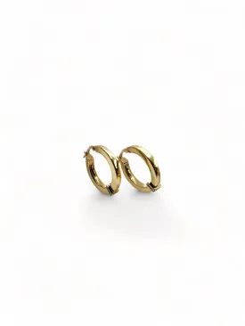 JASMIN NATURAL DIAMOND LOOP EARRINGS YELLOW GOLD