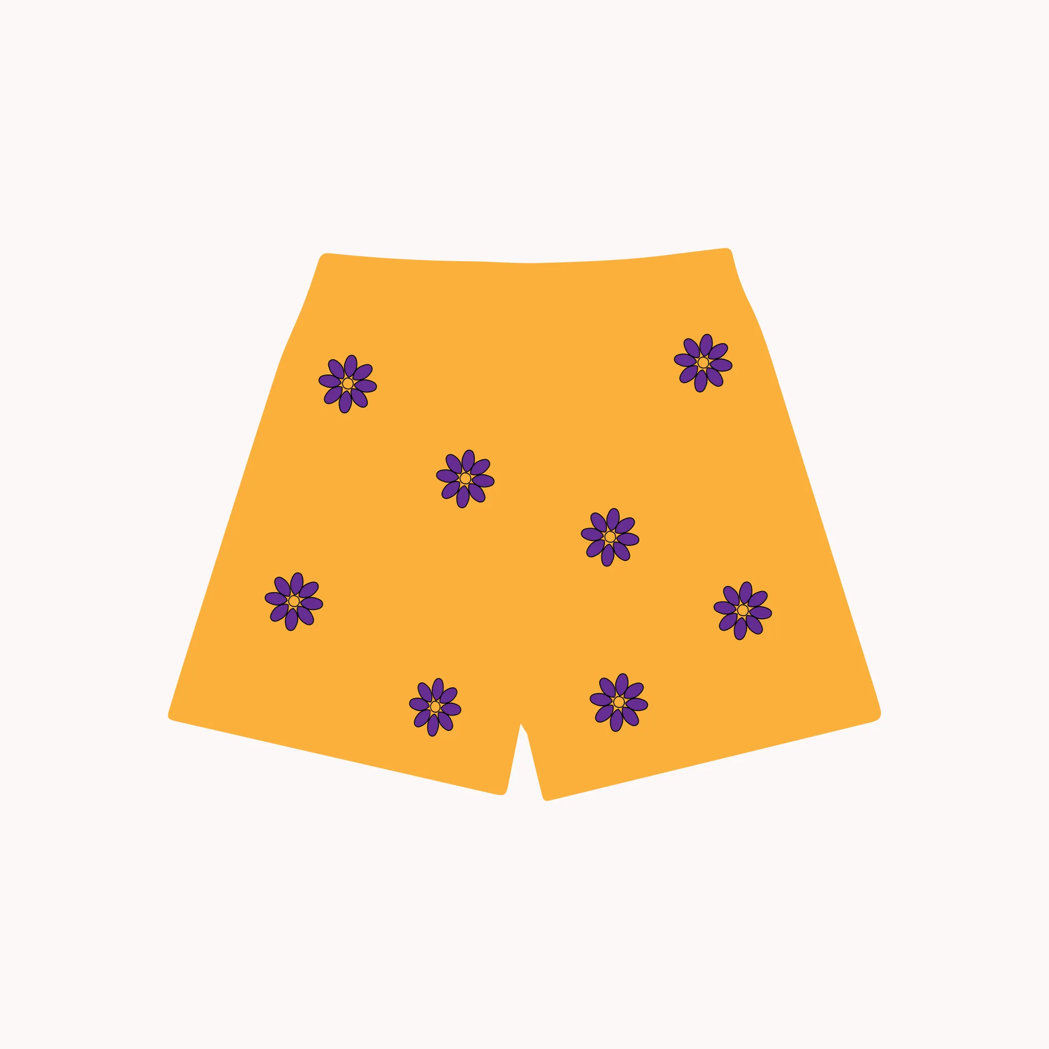 LA Flower Market Mesh Shorts - Gold