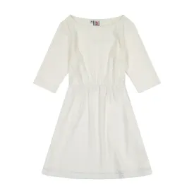 Leslie Tween Bateau Neck Dress White Lace