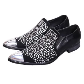 Rui Landed  Rhinestone Decor Oxfords Shoes