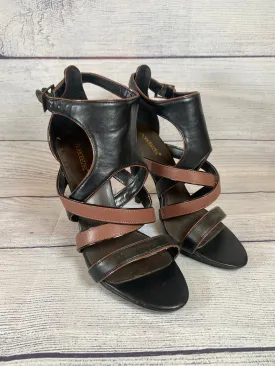 Shoedazzle Black & Brown 4" Heels Womens size 10