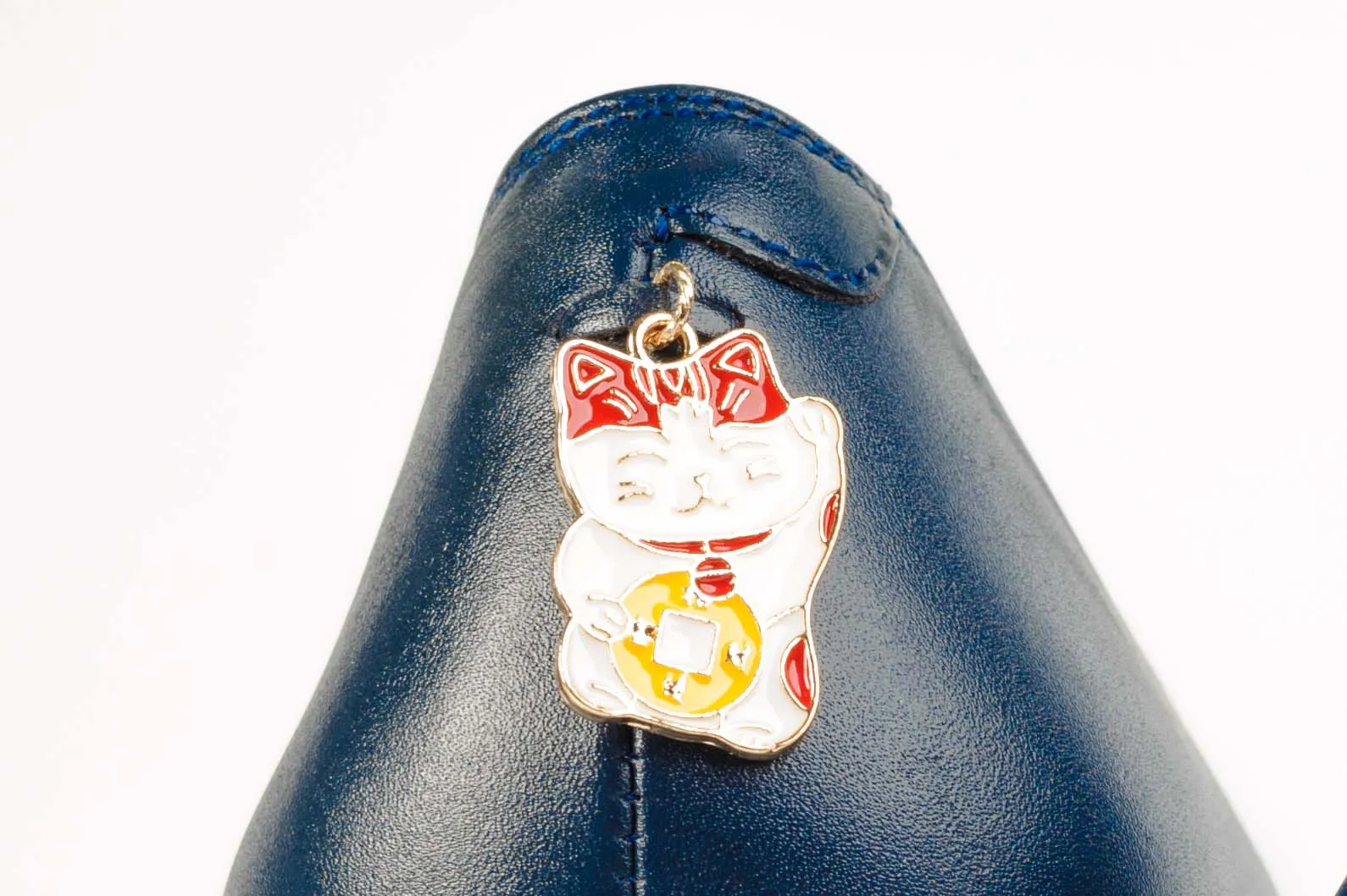 Shoeful 2" CNY Chunky Heels - Maneki-Neko Meow